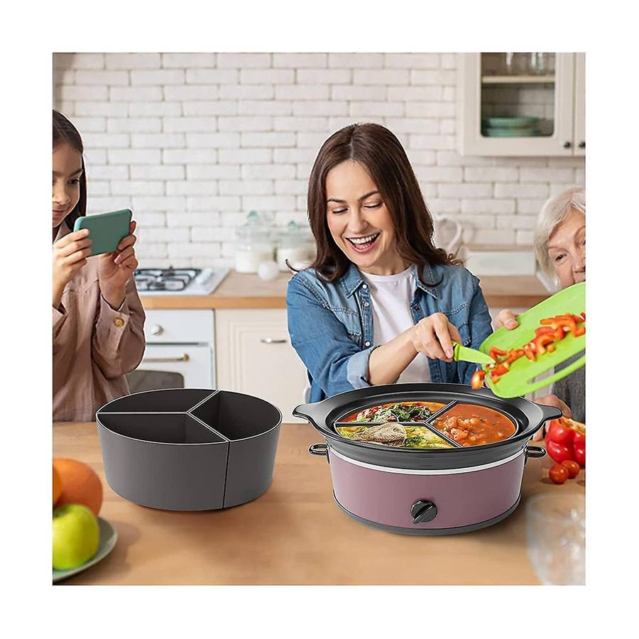 Slow Cooker Divider Liner, Slow Cooker Liner Silicone Pot Liners Dishwasher Safe Cooking Liners For