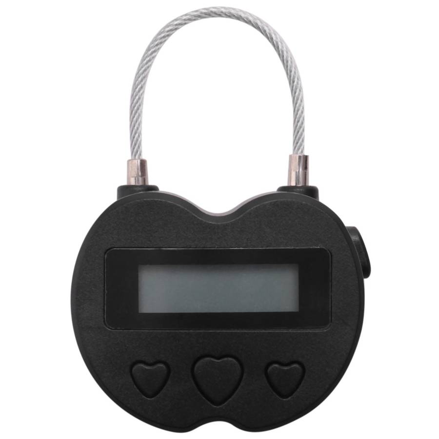 Smart Time Lock LCD Display Time Lock USB Rechargeable Temporary Timer Padlock Travel Electronic Tim