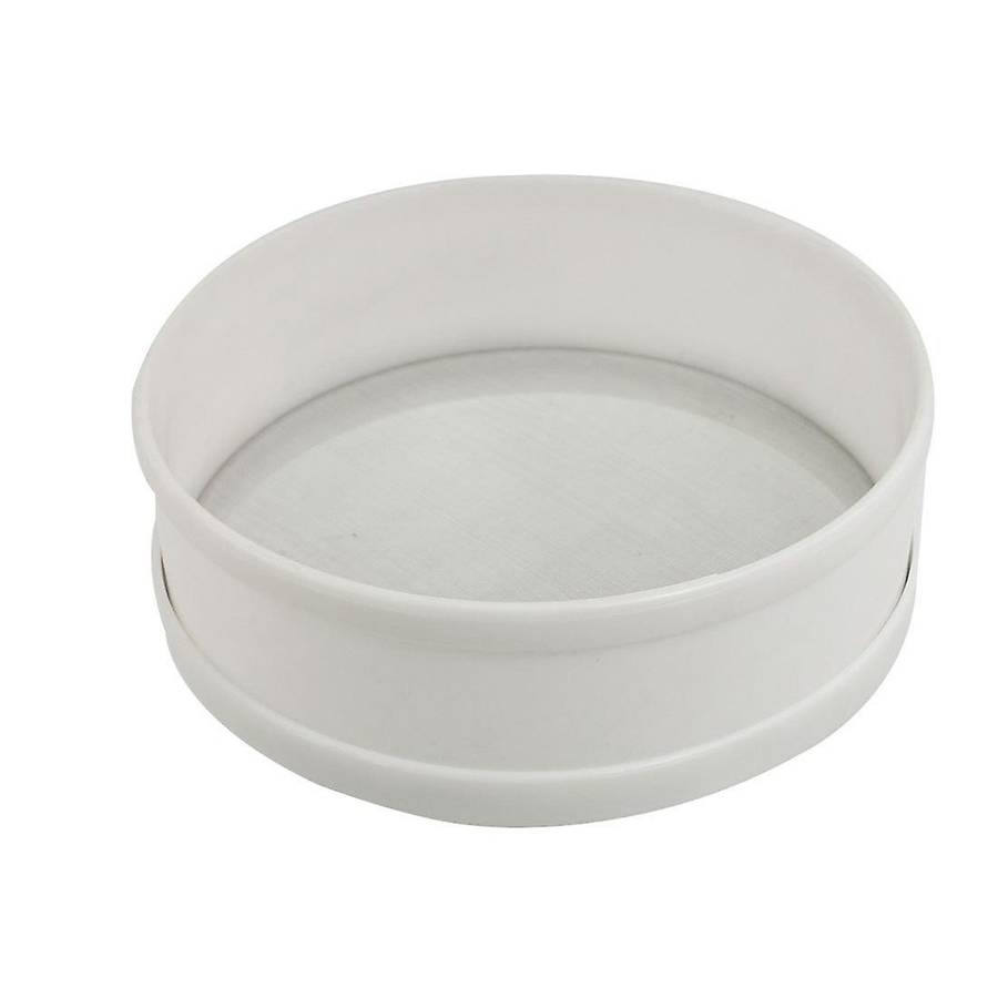Sodial(r) Home Kitchen Flour Tool White Round 0.5mm Dia Fine Mesh Sieve Strainer