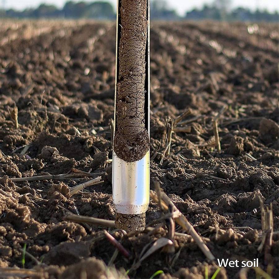 Soil Sampler Probe12 Inch, T-Style Handle Soil Test Kits Soil Probes for Soil Sampling Plant Care Ga