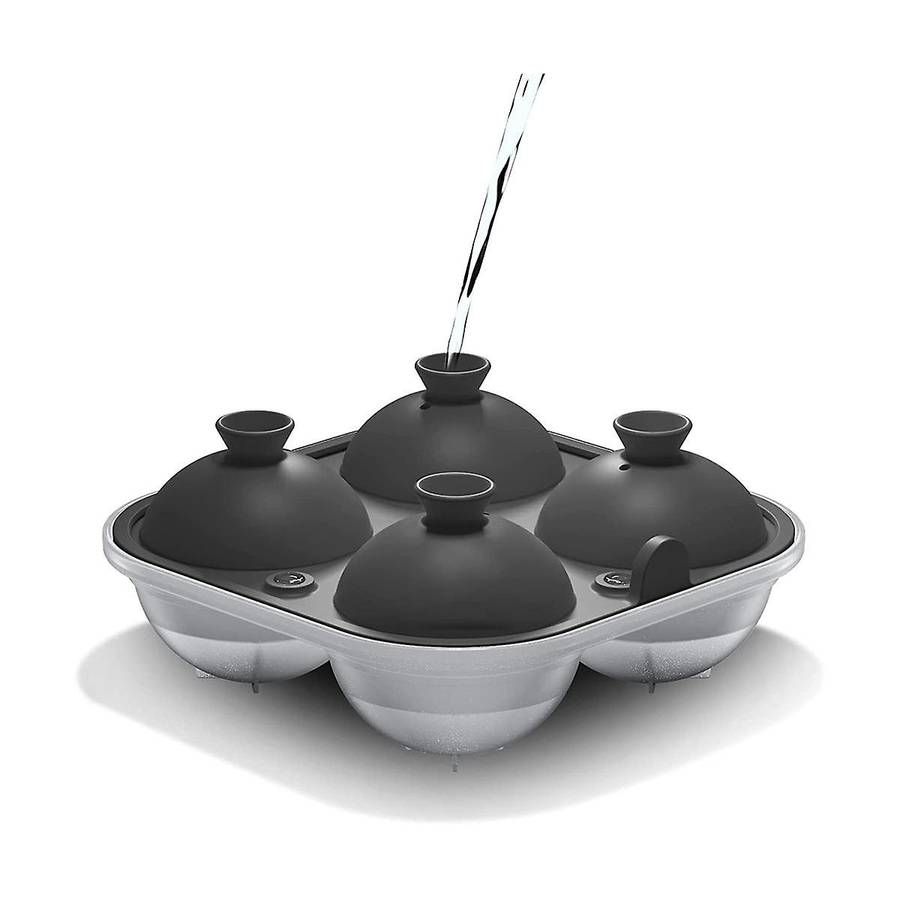Spherical Ice Easy to Fill Round Silicone Ice Tray, Perfect Spherical Craft Ice Maker Suitable For