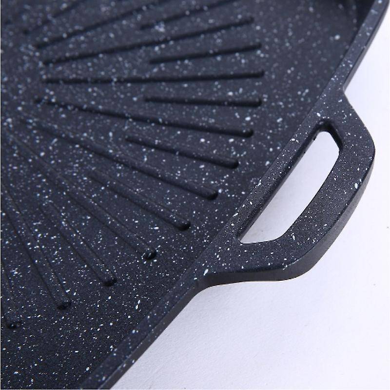 Square Barbecue Plate Korean Barbecue Dish Stone Coating Household Wild Portable Barbecue Dish Bakin