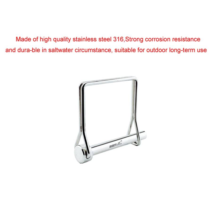 Square Shaft Locking Lock Pin Safety Coupler Pin Retainer Farm Trailers Wagons Lawn Garden Auto Car