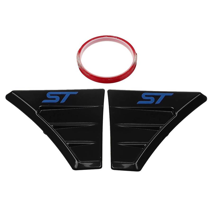 ST Style Car Side Vent Spoiler Outflow Vent Side Vent Air Flow Wing Cover Trim for Focus MK3