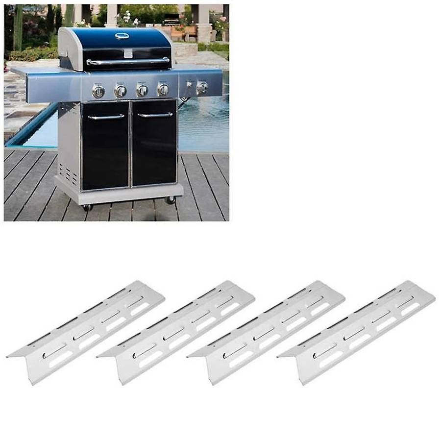 Stainless Steel Barbecue Gas Grill Oven Heat Plate Heat Tents Deflector Burners Cover Accessory Camp