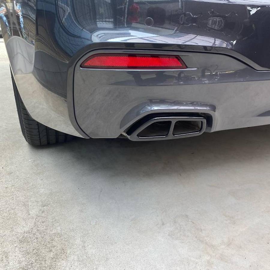 Stainless Steel Car Rear Exhaust Muffler Pipe Cover Trim Exhaust Muffler Panel for  5 Series G30 G31