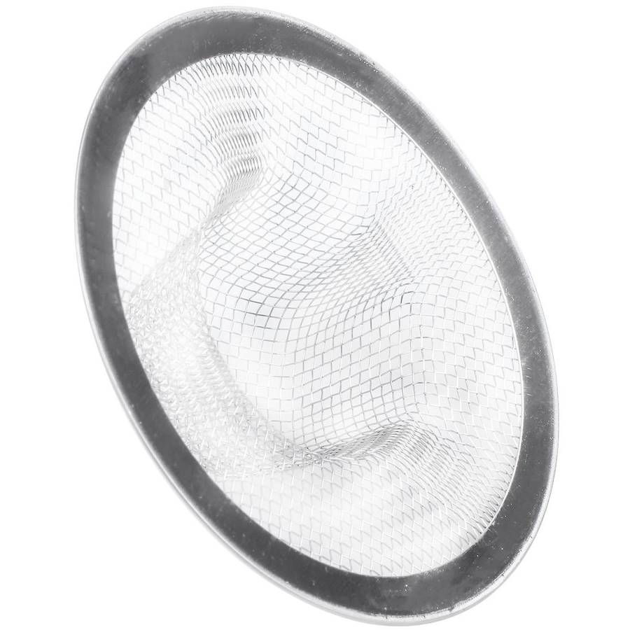 Stainless Steel Drainer Basin Filter Mesh Sink Strainer 3.5 Inch Top Diameter