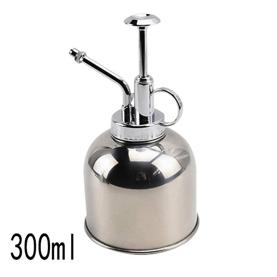 Stainless Steel Plant Sprayer Small Watering Can with Top Pump Suitable for Indoor House Air Plants