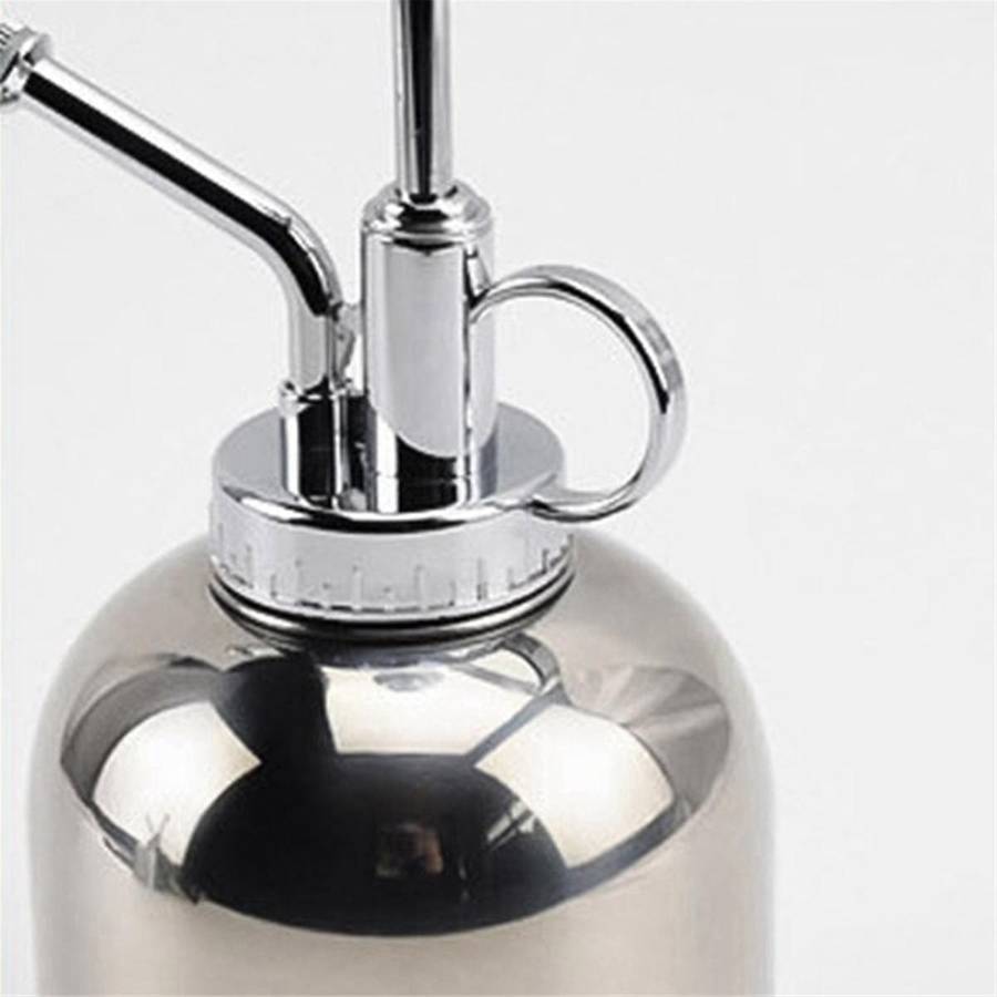 Stainless Steel Plant Sprayer Small Watering Can with Top Pump Suitable for Indoor House Air Plants