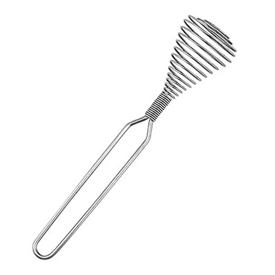 Stainless Steel Spring Coil Whisk Wire Whip-Cream Egg Beater -Cream Hand Mixer Kitchen Tool Accessor