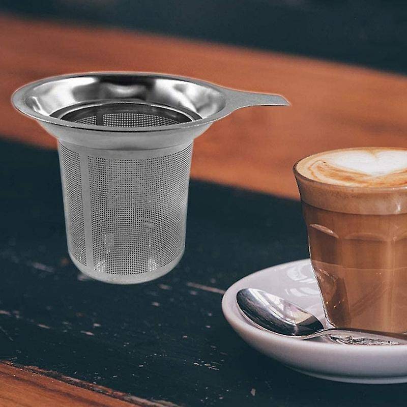Stainless Steel Tea Strainer, Teapot, Tea Sieve, Coffee Cup, Leaking Sieve, Flat Bottom, High Densi