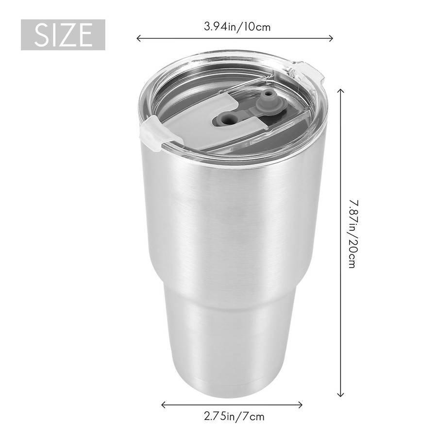 Stainless Steel Tumbler Cup with Lid 30 Oz Double Wall Vacuum Flask