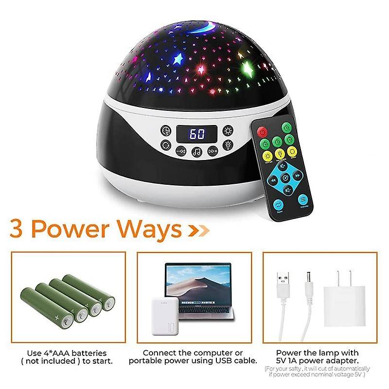 Stars Night Light Projector,With Timer & Music,Birthday Gifts for Children 2-11 Year Olds,Christmas