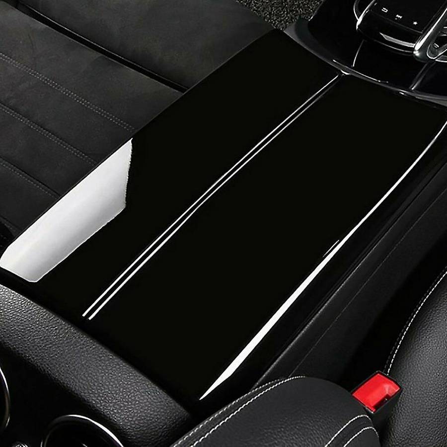 Storage Box Panel Cover Armrest Box Panel for C Class W205 GLC X253 Center Console Cover Stickers Tr