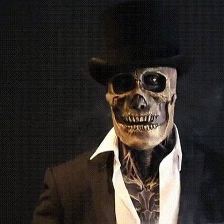 The Latest Skeleton Biochemical Mask for Halloween Party Cosplay Props Silicone Full Cover Head Cove