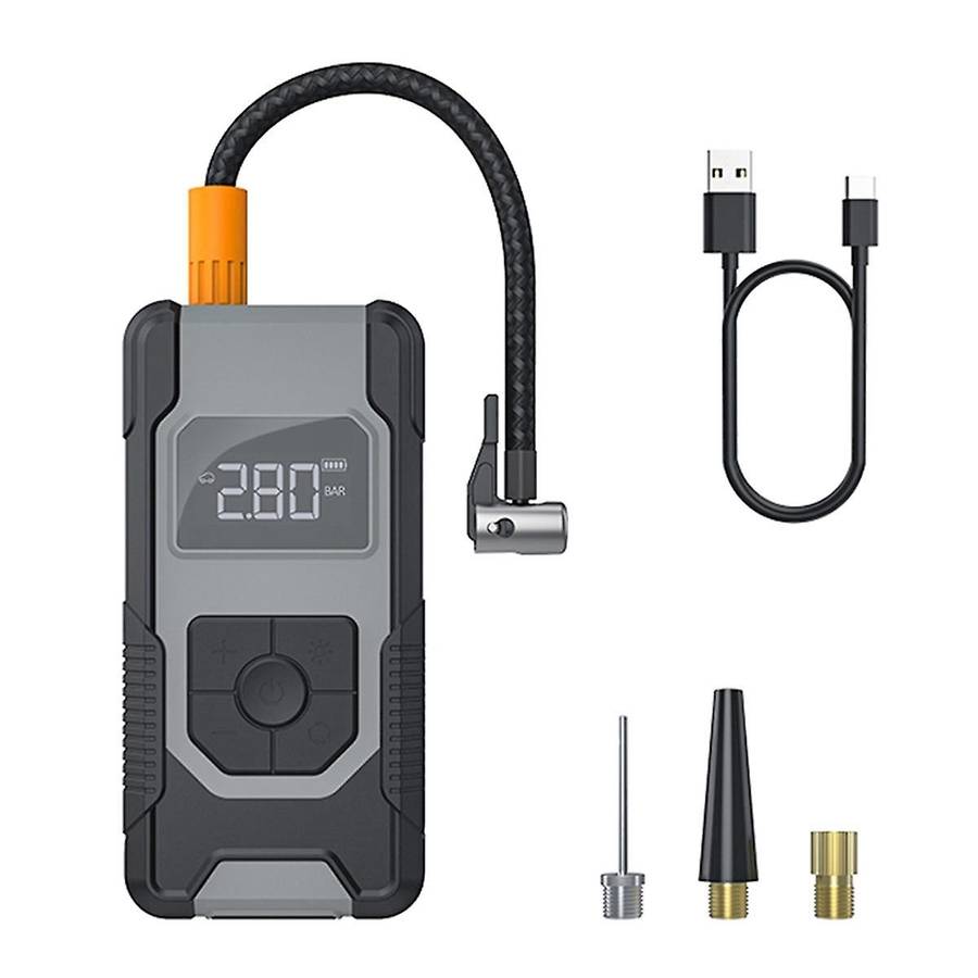 Tire Inflator Portable Air Compressor, 150psi 7500mah Cordless Air Pump with Accurate Pressure Lcd D