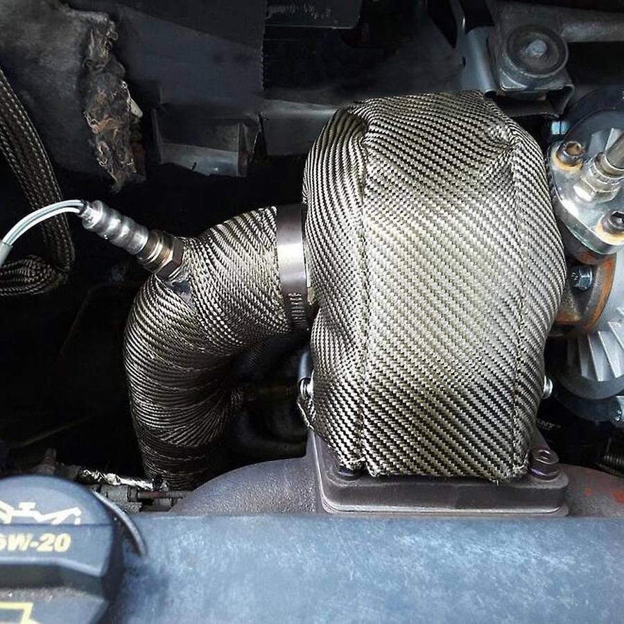 Titaniums Turbos Blanket Cover for Turbocharger Heat Shield Cover with Fastener Springs for T3 T25 T