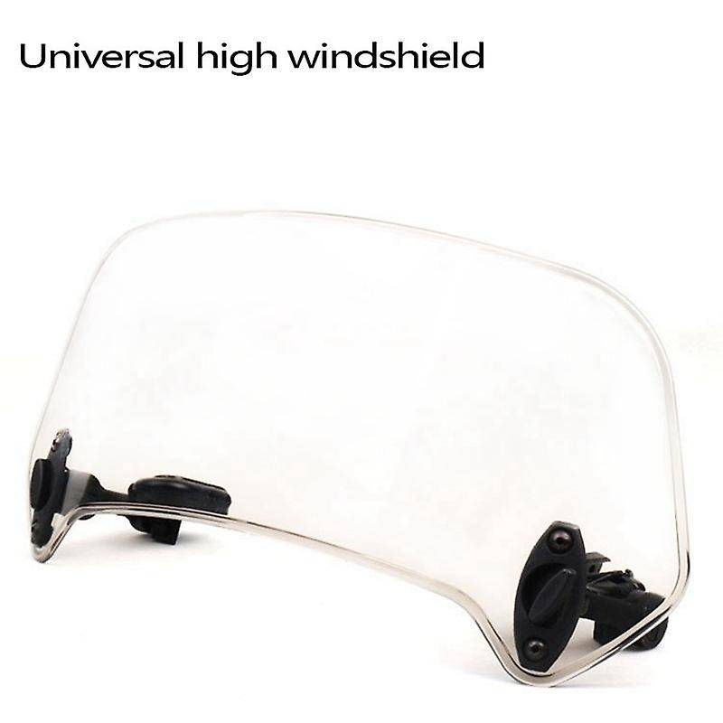 Transparent Color Universal Motorcycle Adjustable Wind Screen Extension Windshield Spoiler Deflector