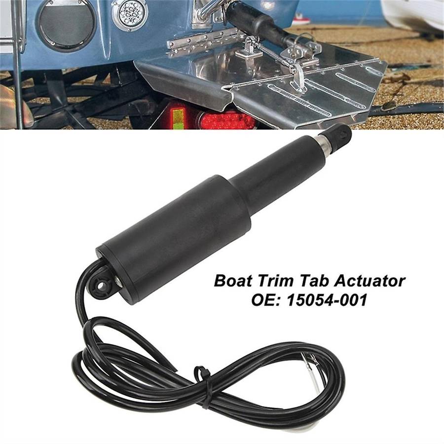 Trim Tabs Actuator Assembly, 12V Trim Tab Actuator 101 Standard 2 1/4in Stroke 6Ft Cable 15054001 fo