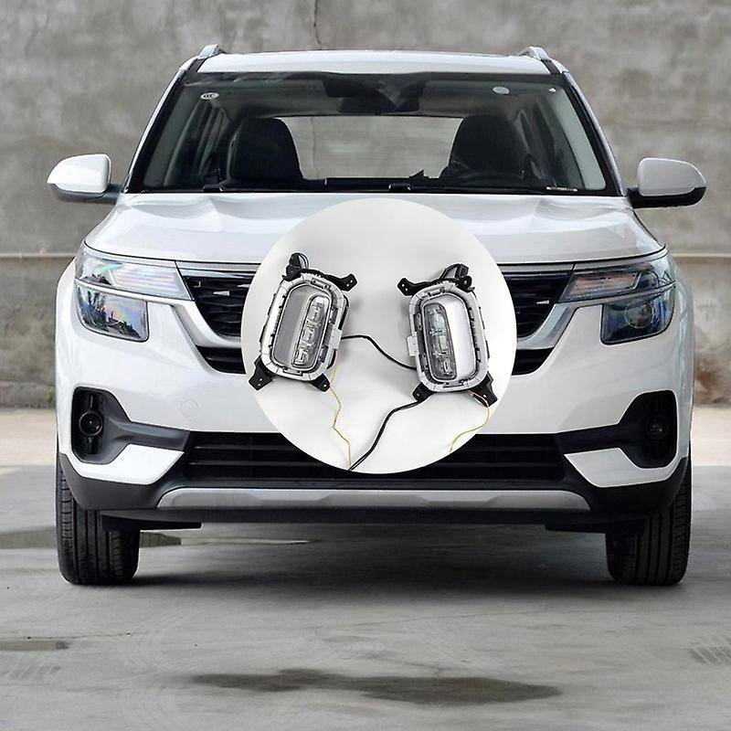 Turn Yellow Signal Relay 12V Car DRL Lamp LED Daytime Running Light for Seltos KX3 2020 2021