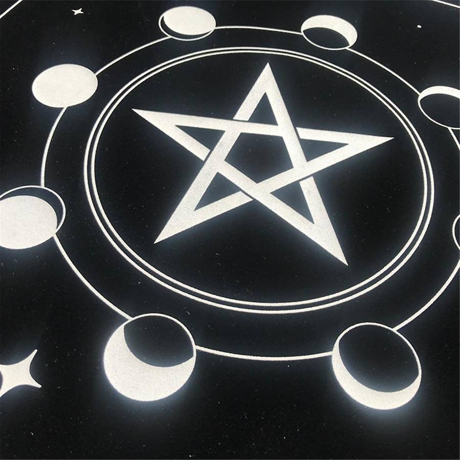 Type A Tarot Tablecloth Velvet Mat Five-Pointed Star Tablecloth Beautiful Pattern Tablecloth