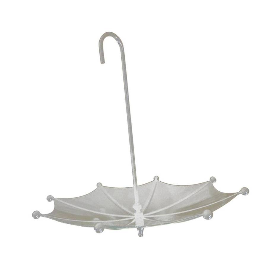 Umbrella Shaped Bird Feeder Hanging Tray, Umbrella Bird Trough Feeder for Outdoors, Umbrella Bird Fe