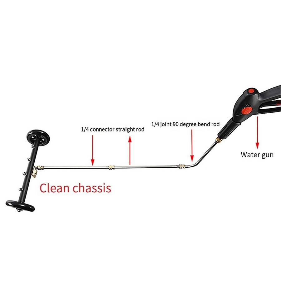 Undercarriage Cleaner 4000Psi 16 Inch Car Chassis Road Surface Multi-Function Cleaning Machine High