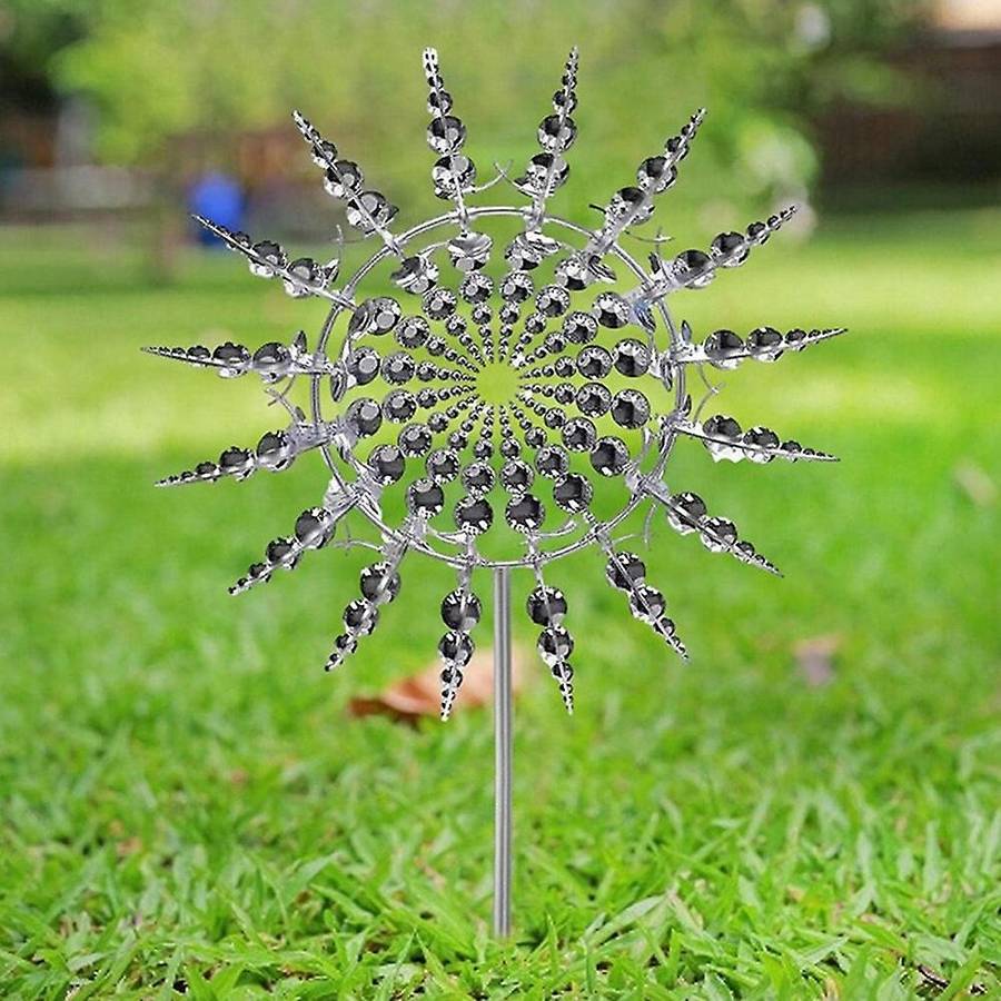 Unique and Magical Metal Windmill, Outdoor Wind Spinner, Wind Catcher, Lawn, Garden Decoration