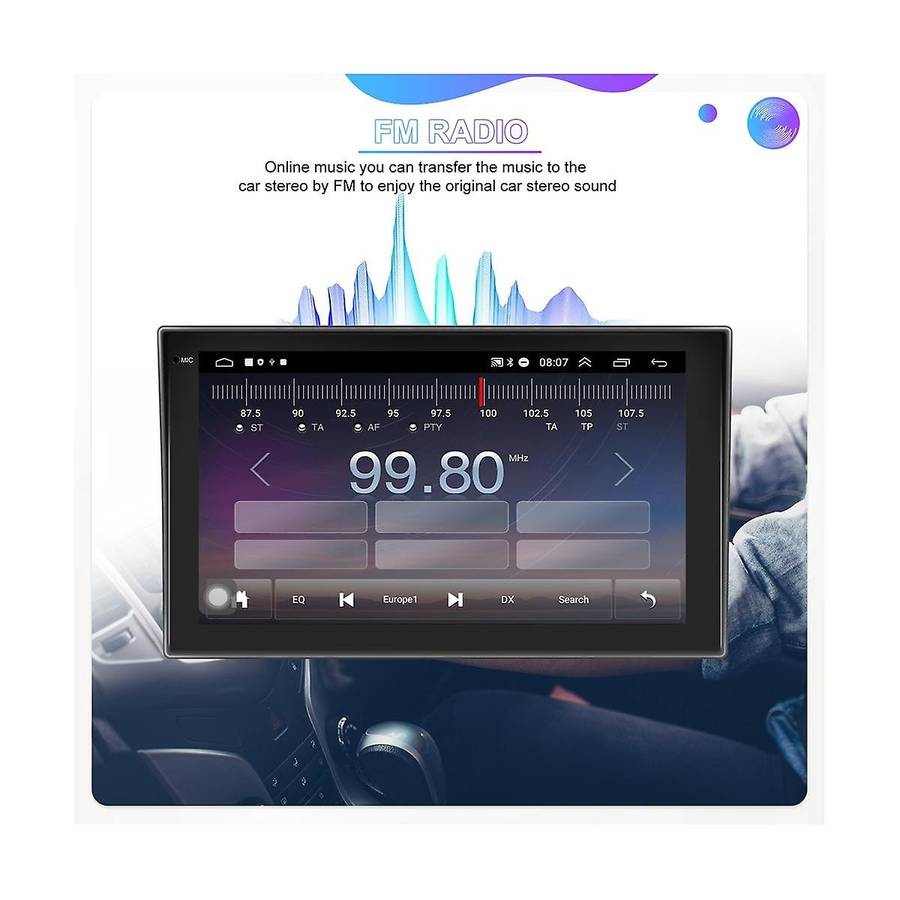Universal 7inch Android 12 2g+32g Car Radio Multimedia Video Player Wireless Carplay Screen and And