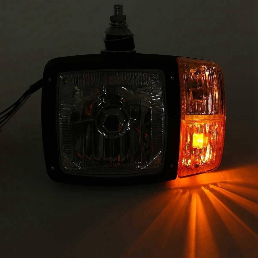 Universal LED Turn Signal Indicator Work Light Headlights,for Tractor Trailer Excavator Truck Left S