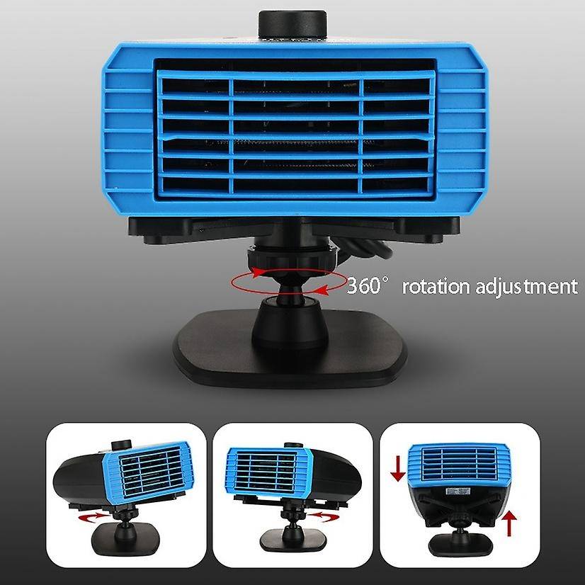Universal Portable Heaters for Cars Trucks 12V 360Adjustable Heater Cooling Fan Windshield Defroster
