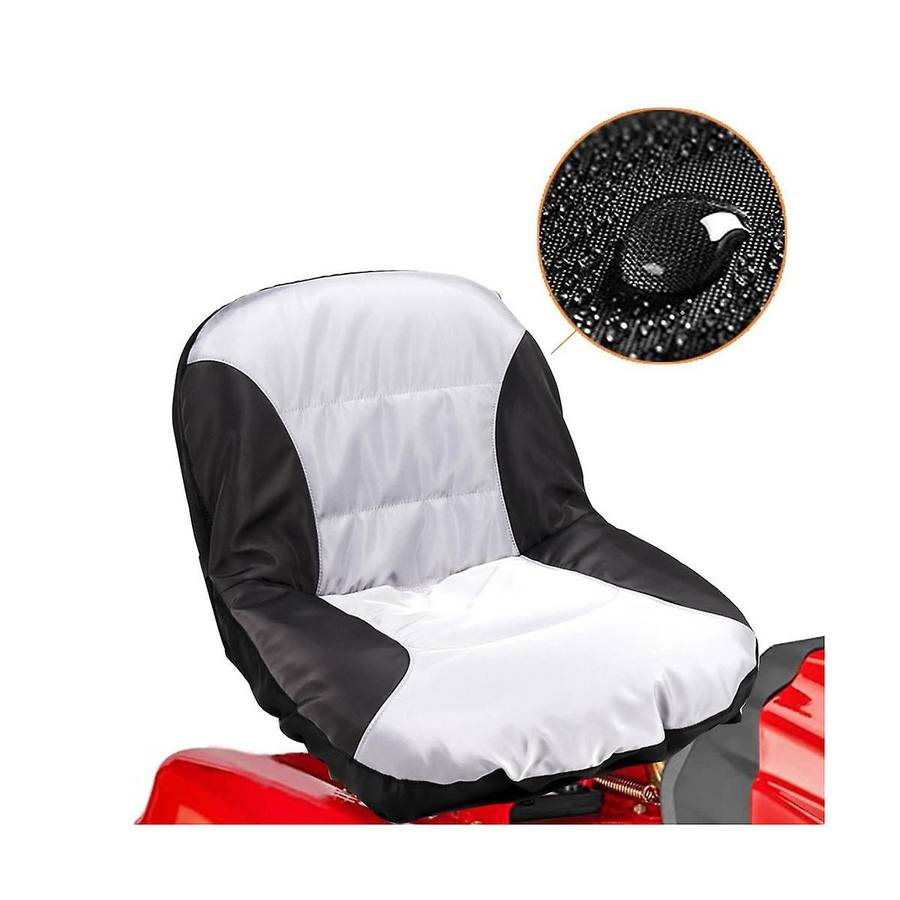 Universal Riding Lawn Mower Tractor Seats Cover Padded Comfort Pad Storage Pouch Lawn Mower Accessor