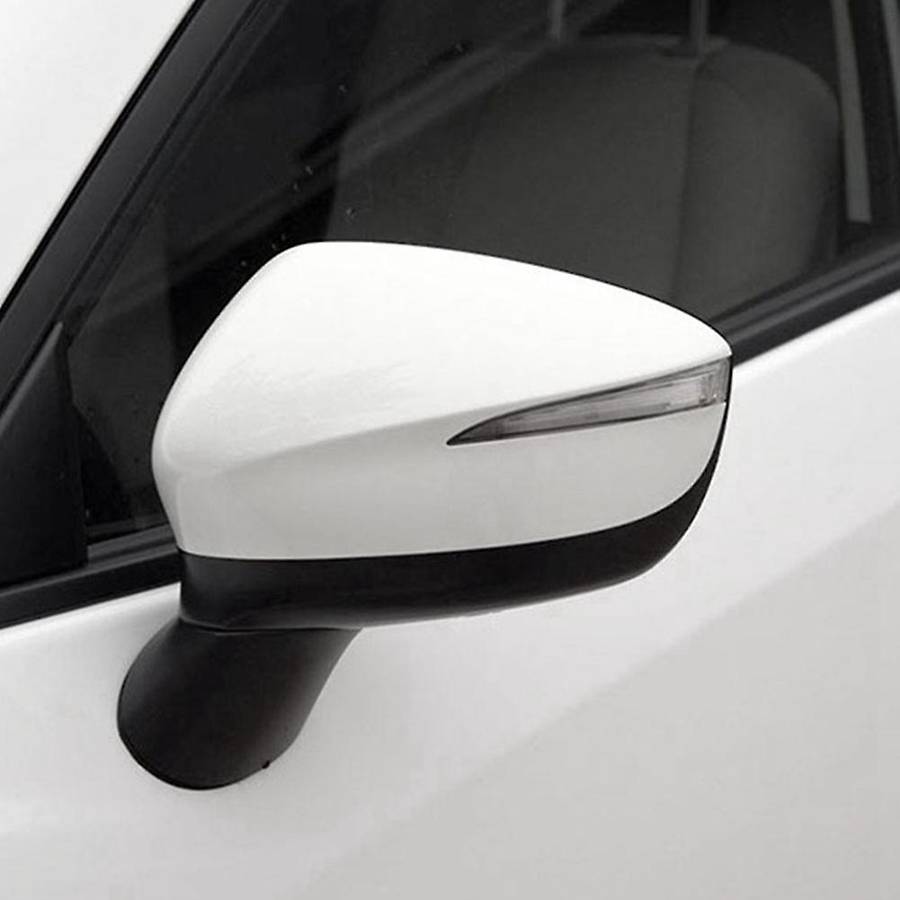 Unpainted Car Door Mirror Side Rear View Mirror Cover Shell Mirror Cap for -3 -5 2015-2019