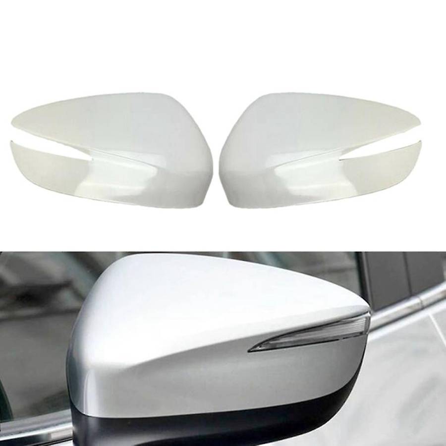 Unpainted Car Door Mirror Side Rear View Mirror Cover Shell Mirror Cap for -3 -5 2015-2019