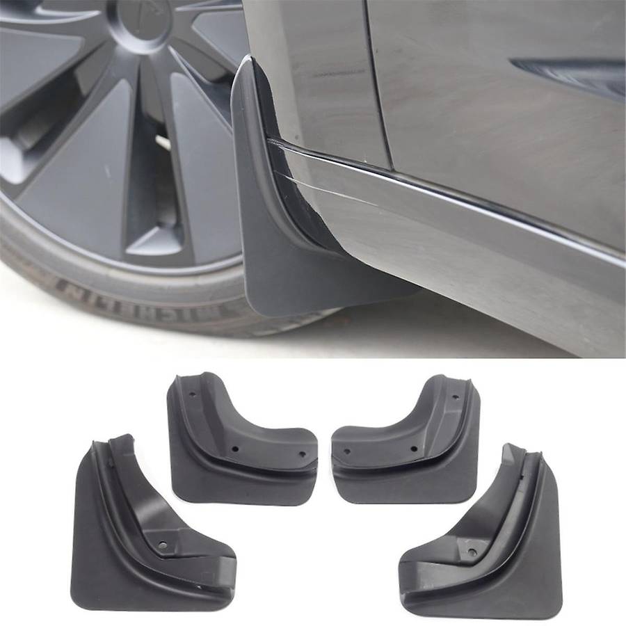 Upgrade Mud Flaps for Model 3 2024 Mudflaps Splash Guards TPE+PP Front Rear Protector New