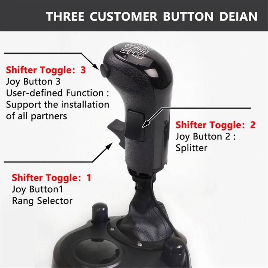 USB Shifter Knob for G29 G27 G25 TH8A High Low Gear Simulator PC USB Gearshift Knob