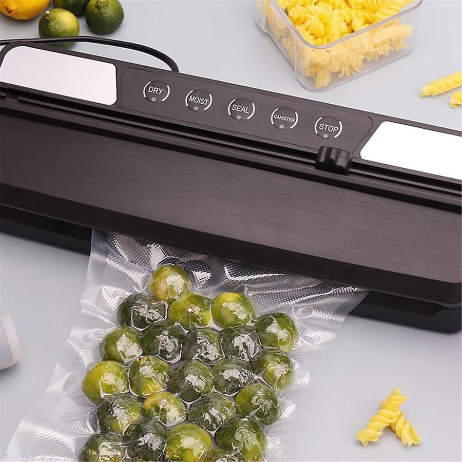 Vacuum Sealer Machine, 60kpa Dry & Moist Food Vacuum Sealer Machine Includes 10 Vacuum Sealer Plug