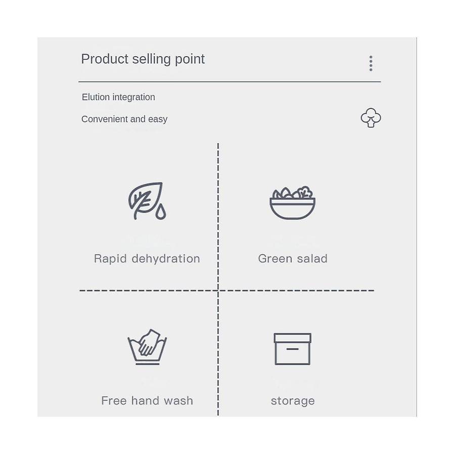 Vegetable Dehydrator Press Quick Cleaning Dryer Fruit and Vegetable Dry and Wet Separation Draining