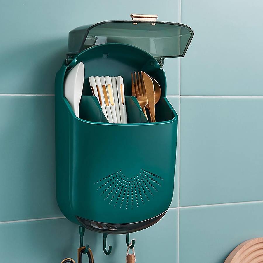 Kitchen Storage Holder Spoon Fork Chopstick Tableware Organizer B