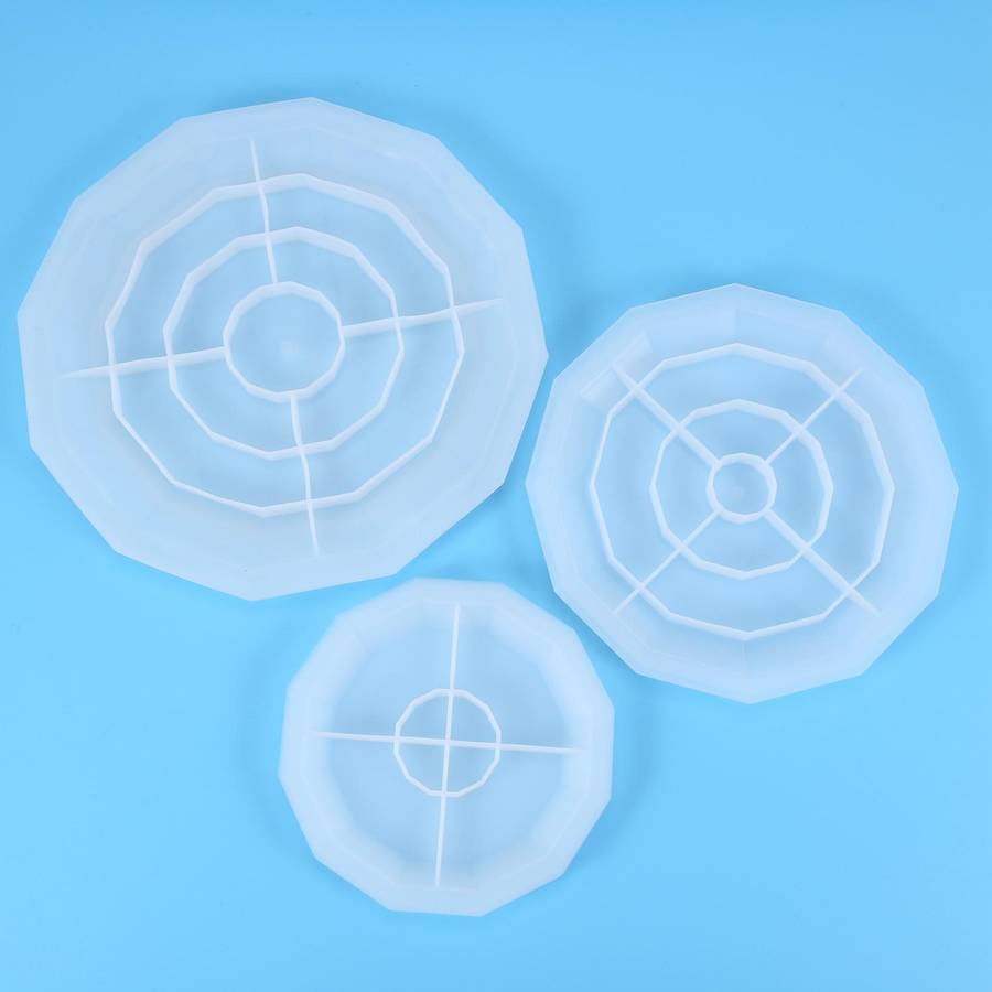 3 Tier Mold Cake Fruit Food Plate Stand Resin Casting Mold Art Craft