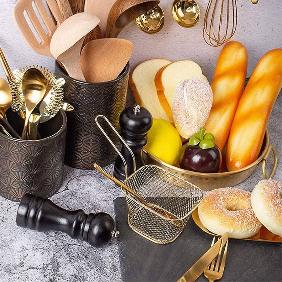 8 Pcs for Chips/onion Rings,square Stainless Steel Chip Fryer Basket