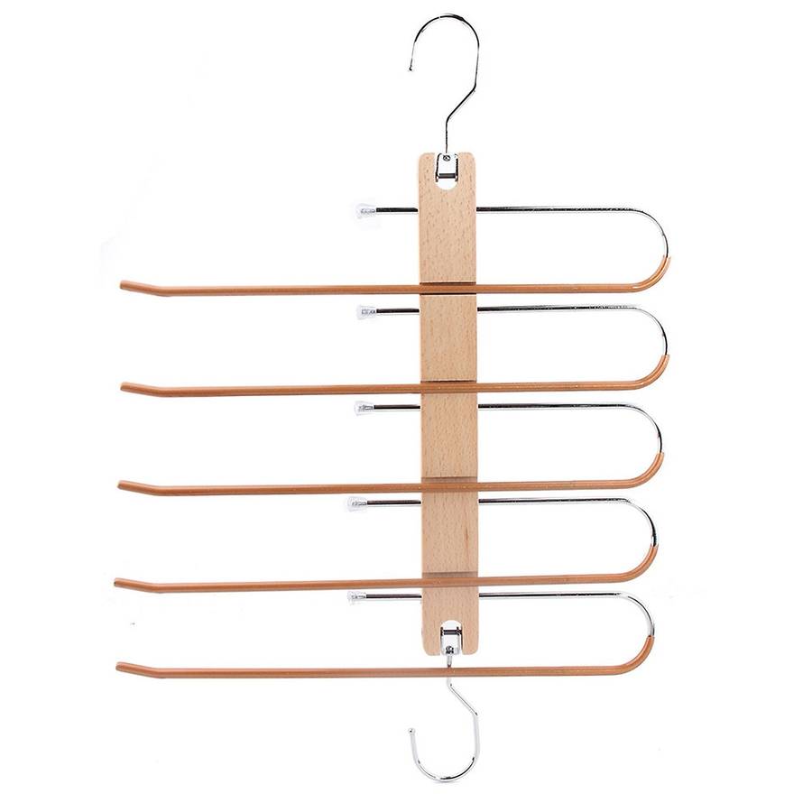 Pants Hangers Wood Hangers for Scarf Holder Closet Organization