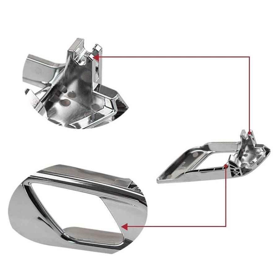 For Ford Ranger 2012-2019 Everest 2015-2019 Door Inner Handle Chrome
