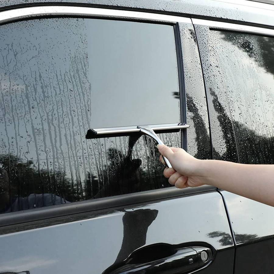 All-purpose Shower Squeegee Car Glass - Stainless Steel, 10 Inches