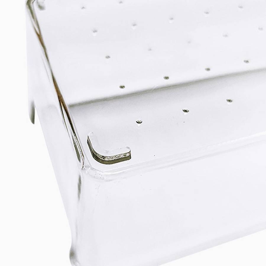 6pcs Clear Drawer Bins Case for Utensil Cosmetic Kitchen Tableware