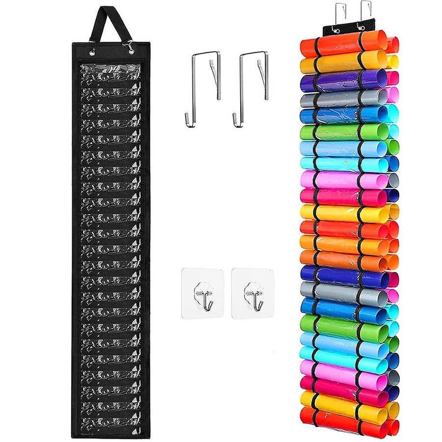 1 Packs Vinyl Storage Organizer with 48 Compartments