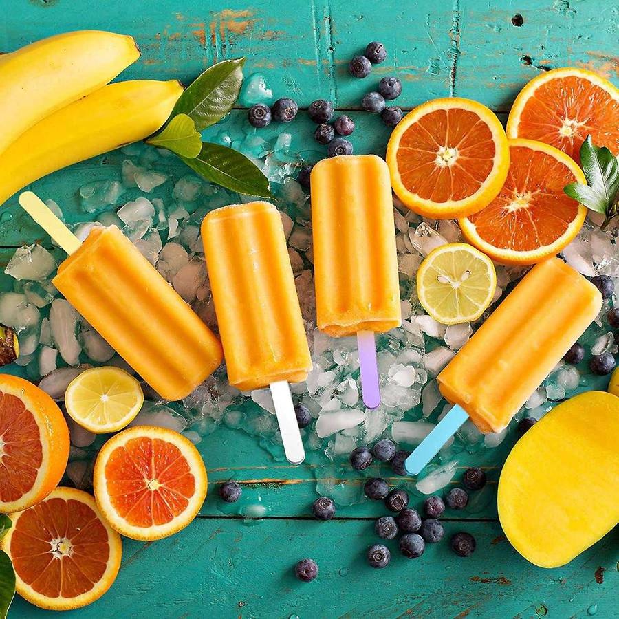 100 Pcs Acrylic Cakesicle Popsicle Sticks Ice Cream Stick Reusable