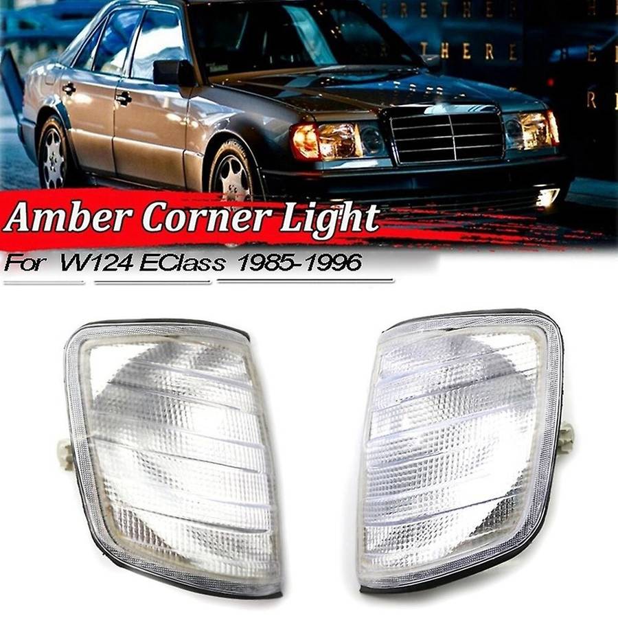 Car L+r White Corner Lights Turn Signal Lights for Mercedes W124