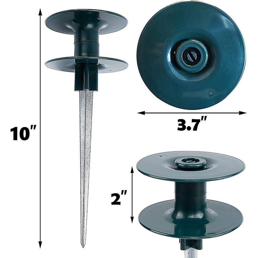 Garden Hose Guide Spike, Sturdy Metal Stakes, Keeps Garden, 2 Pack