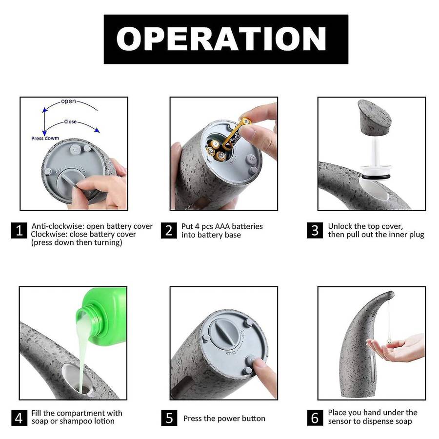 Automatic Soap Dispenser,300ml Touchless Auto Soap Dispenser